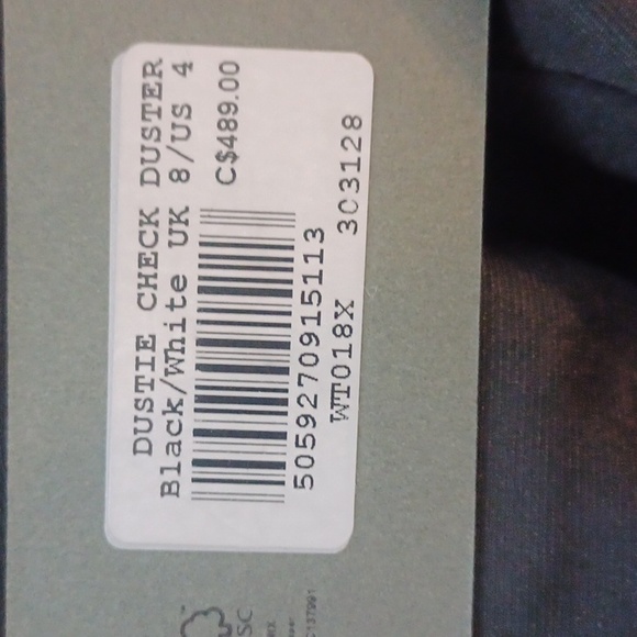 Dustin Check Duster size 4 All Saints - Picture 6 of 6